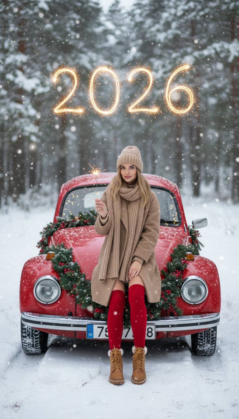 Sylwestrowa Kobieca Garbus 