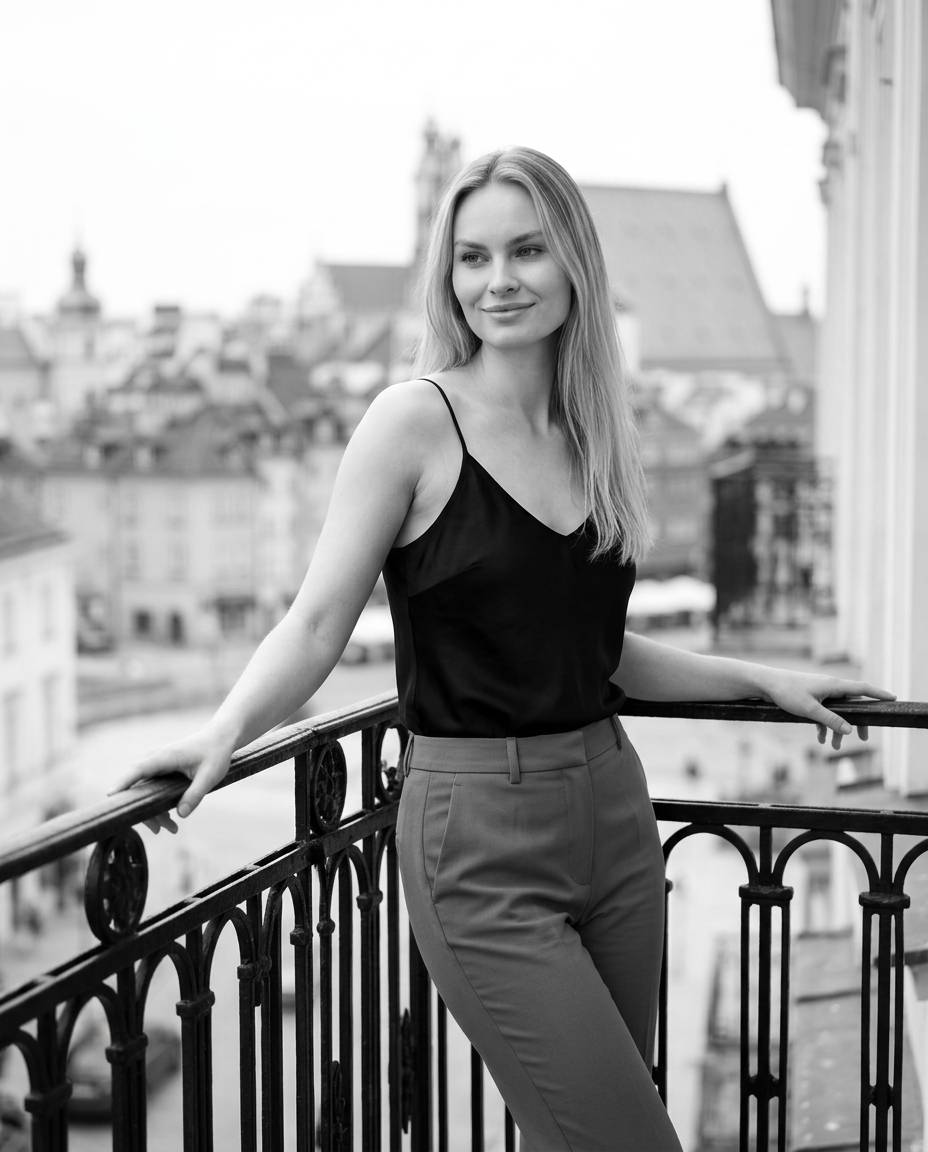 Czarno Biała Kobieca 3