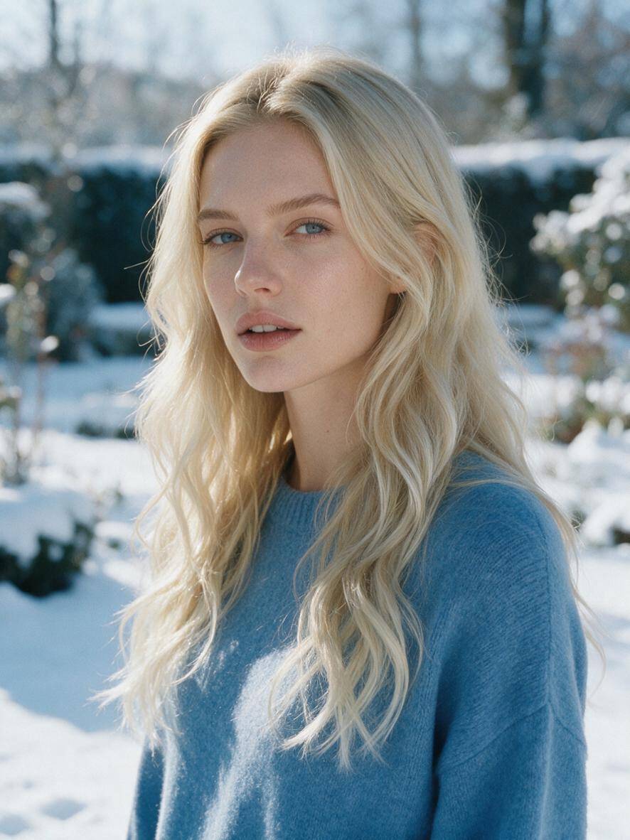 Mroźny lodowy blond jako modny zimny kolor włosów dla blondynek