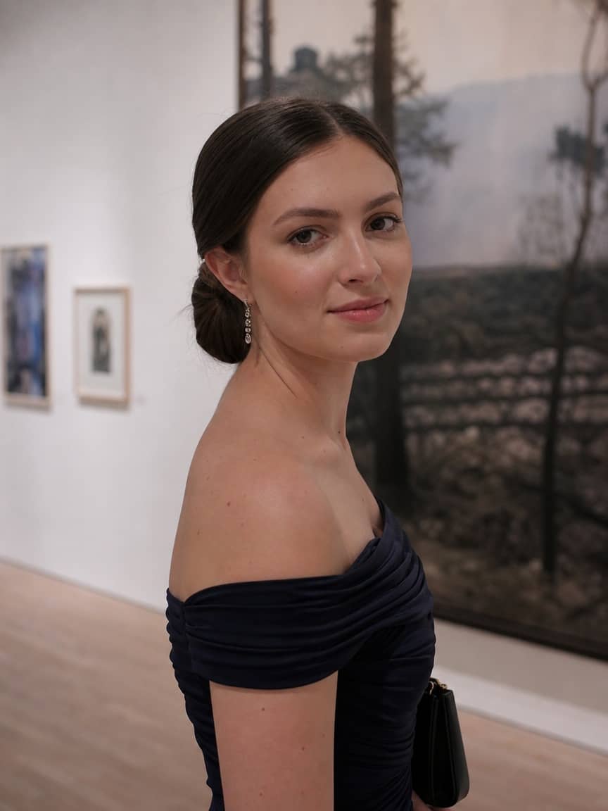 Fryzury na studniówkę - eleganckie niskie upięcie kok chignon