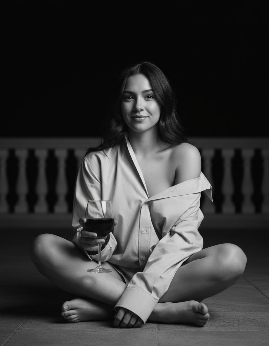 Czarno-biała Kobieca 2 