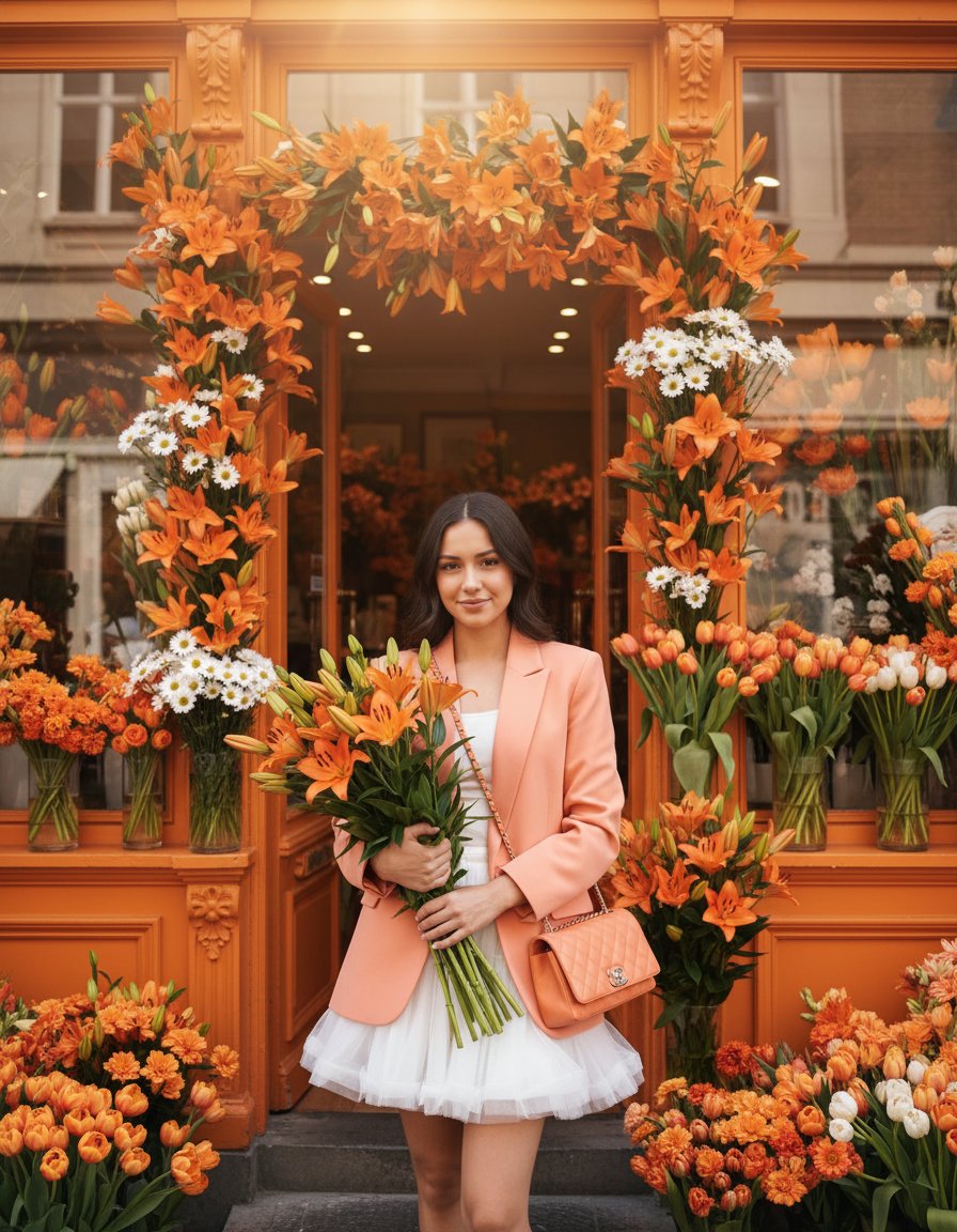 W kwiaciarni Kobieca