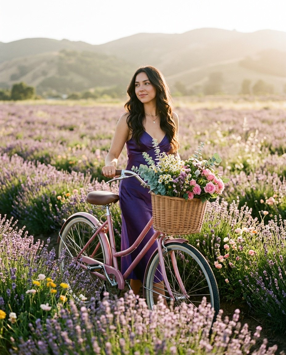 W Kwiatach z Rowerem Kobieca