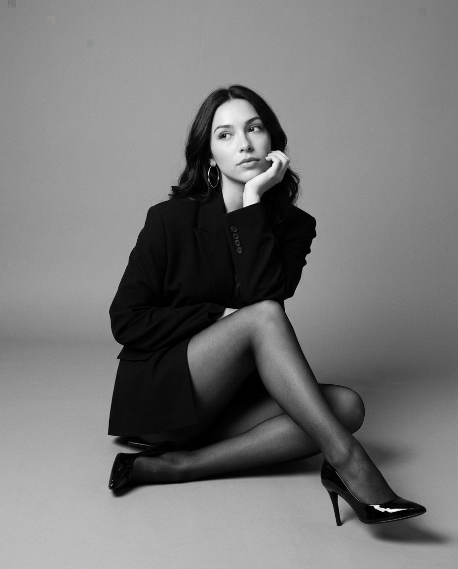 W Studio Czarno-Biała Kobieca 2