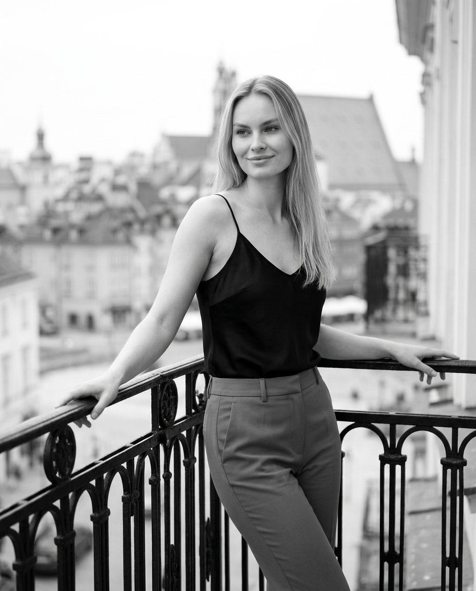 Czarno-Biała Kobieca 3