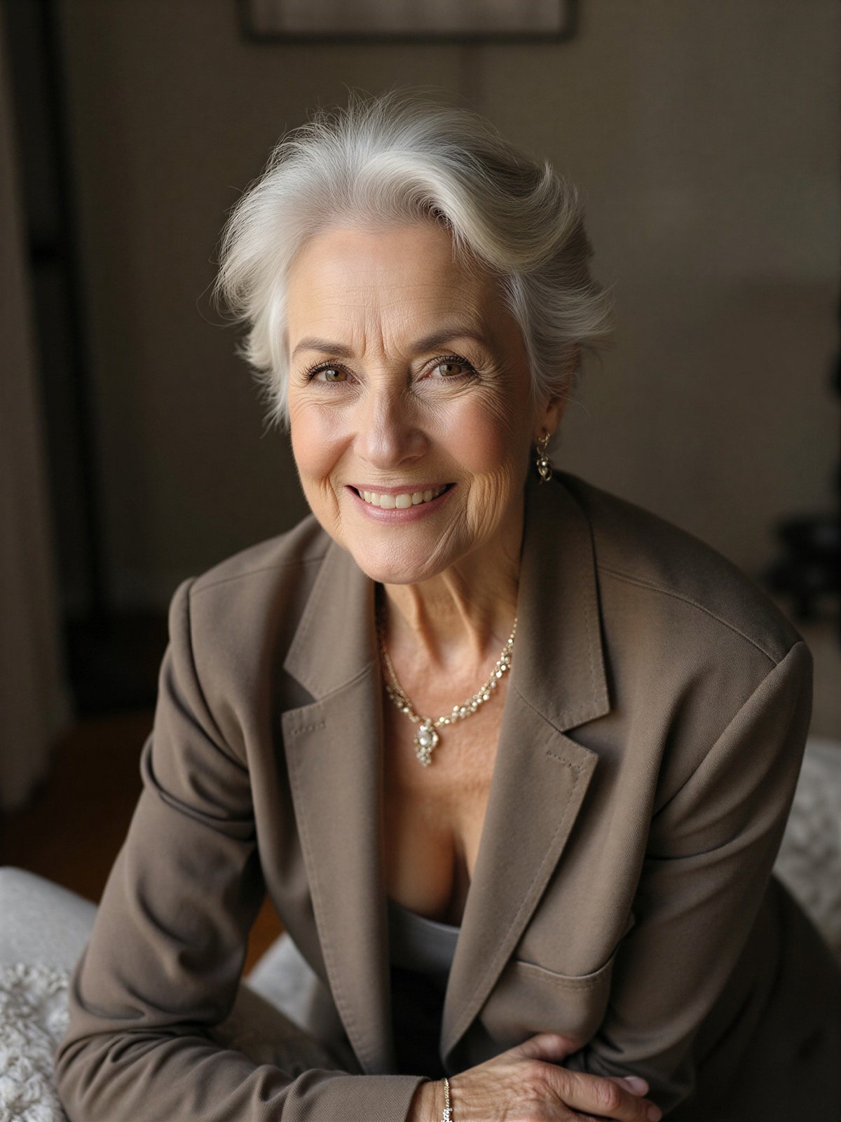 Kobieta 50 Lat Dojrzała Pięćdziesiąt Portret Stylowa Elegancka