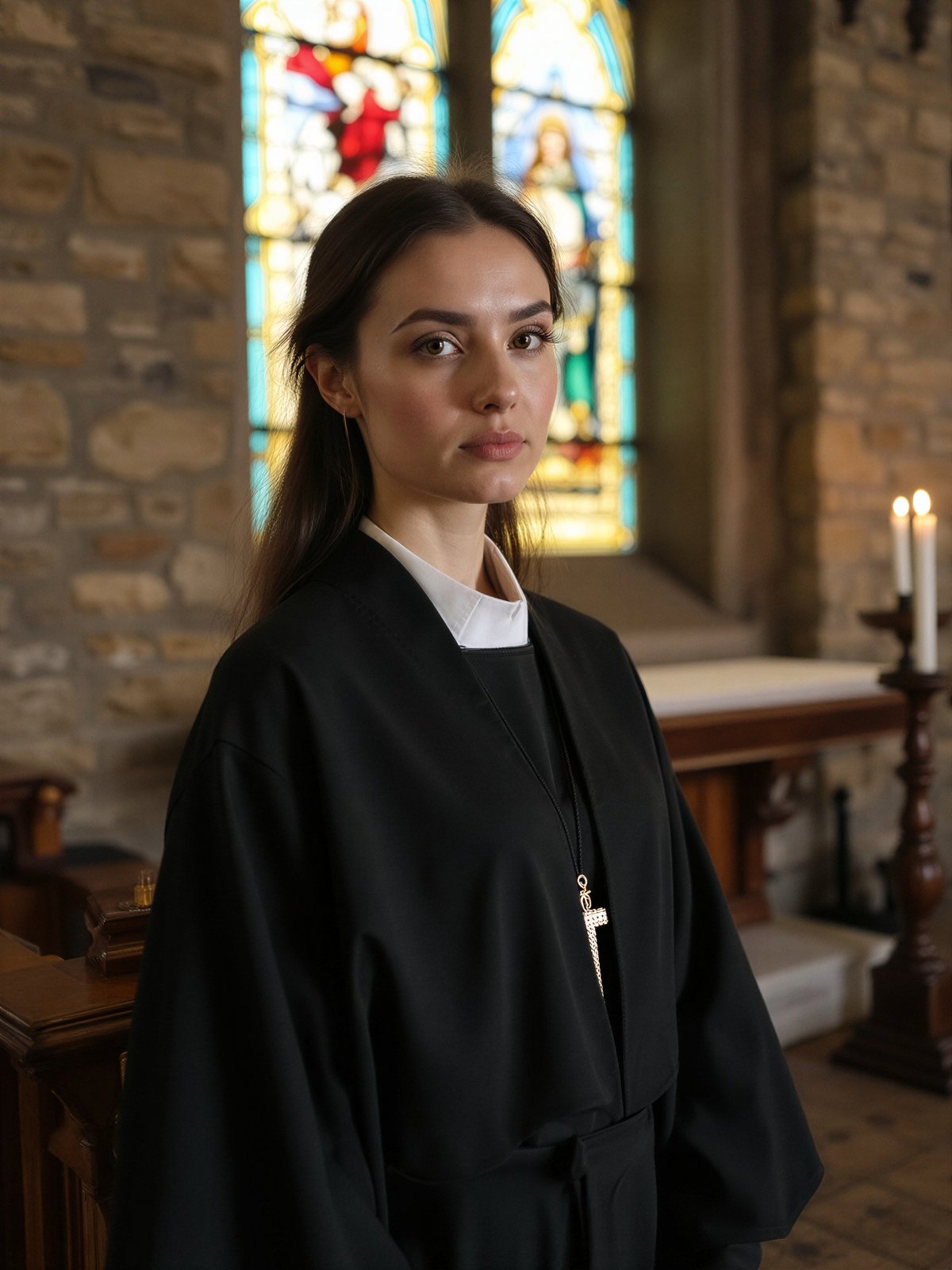 Kobieta Ksiądz Kapłan Duchowna Kościół Religia Postać