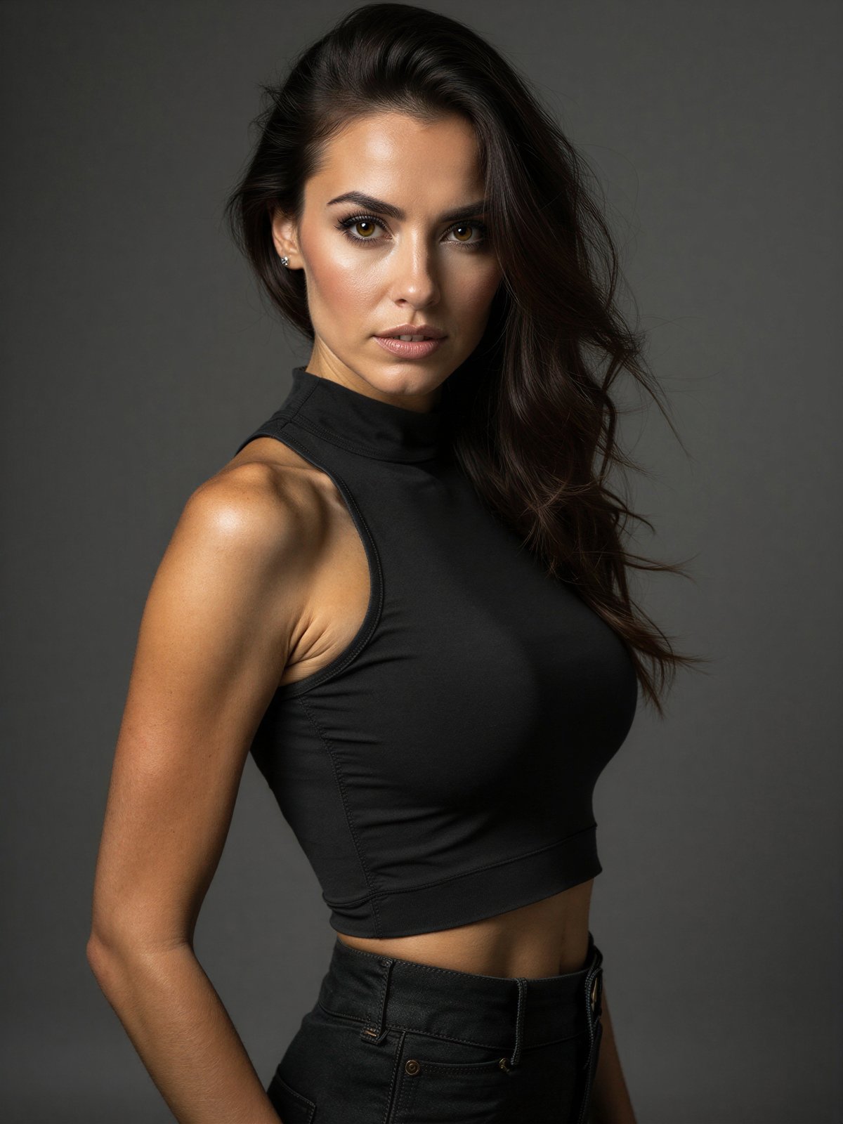 Siła Kobieta Motywacja Siła Charakter Portret Dziewczyna