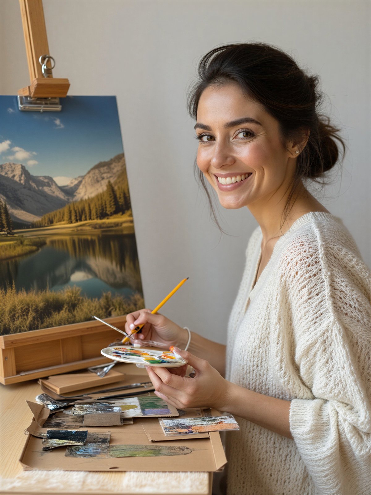 Malowanie Po Numerach Kobieta Obraz Hobby Artystyczne Diy