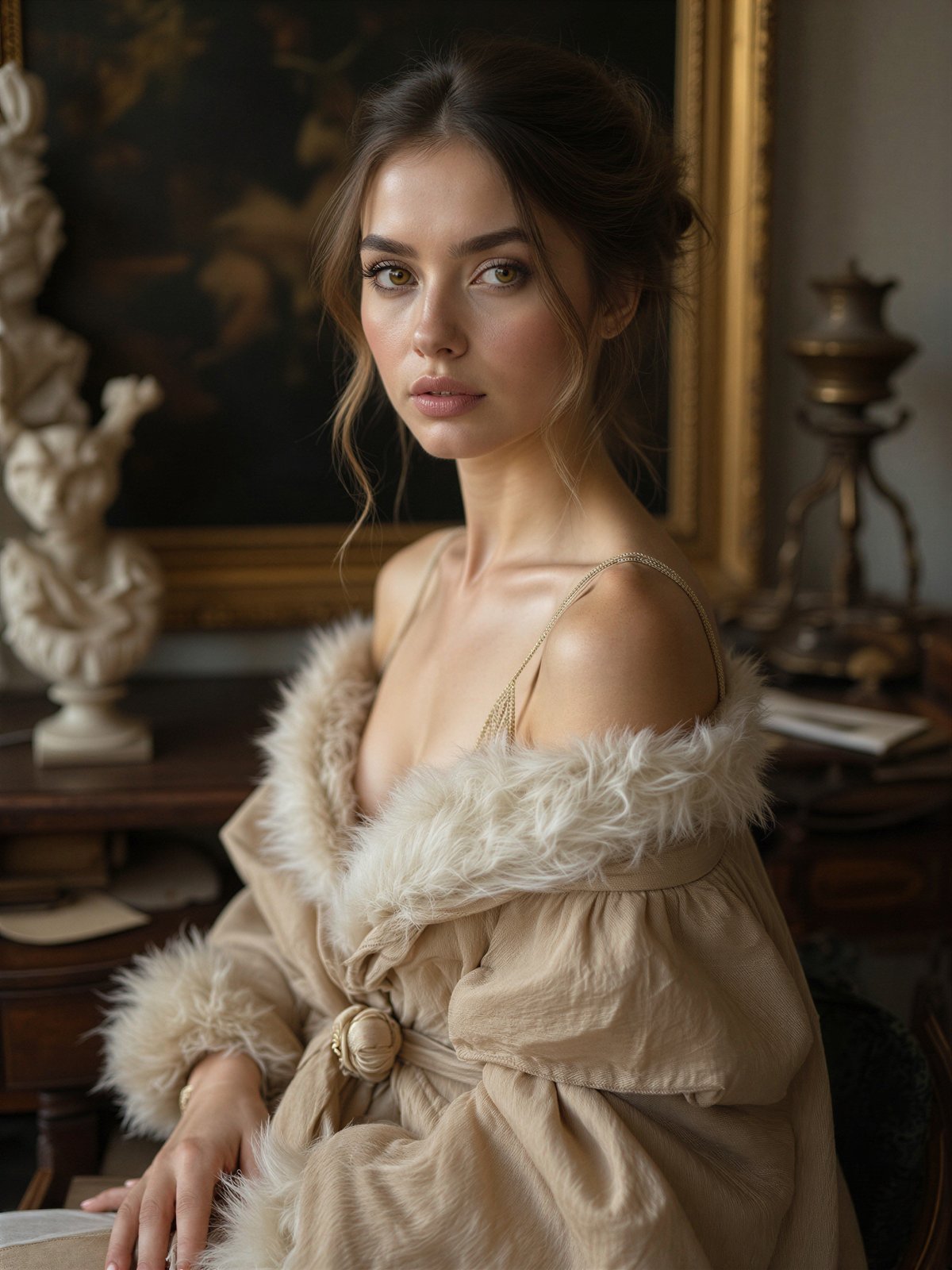 Obraz Kobieta Sztuka Malarstwo Portret Klasyczny Artystyczny