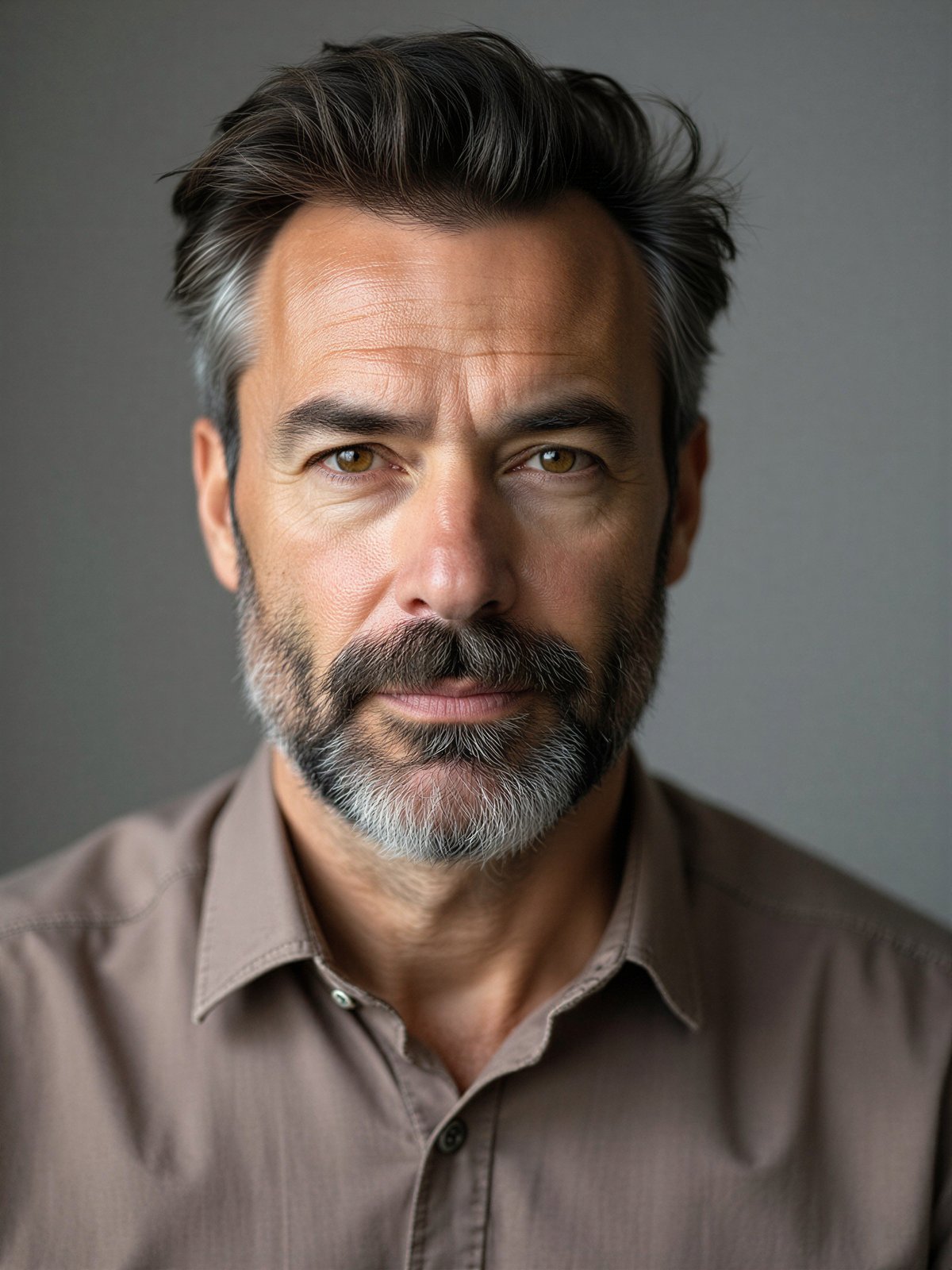 Mężczyzna 40 Lat Dojrzały Przystojny Czterdziestolatek Portret