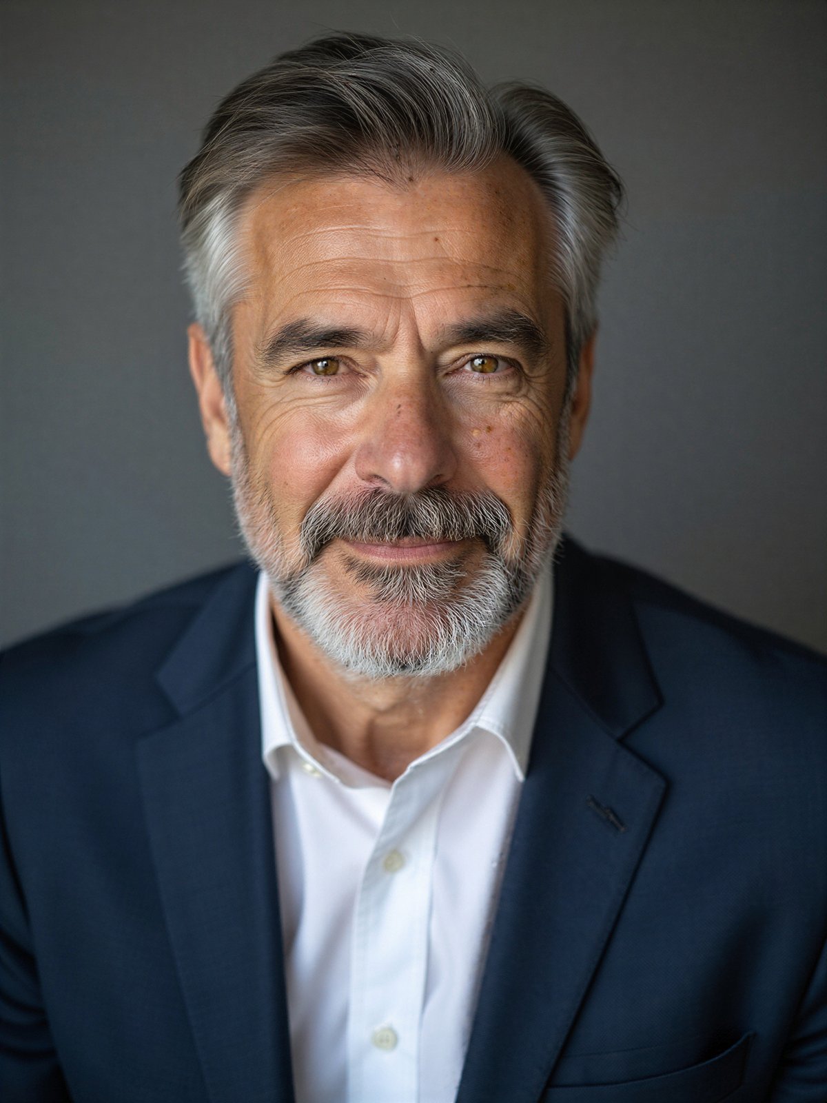 Dorosły Mężczyzna Dojrzały Poważny Profesjonalny Biznesowy Portret