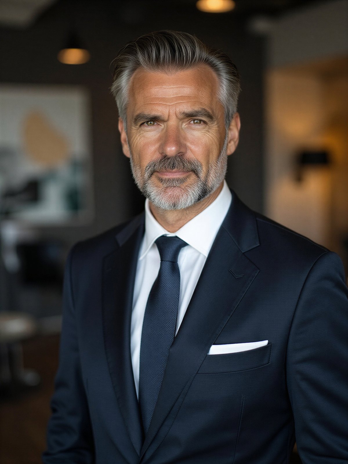 Numerologiczna 8 Mężczyzna Sukces Biznesmen Władza Silny Portret