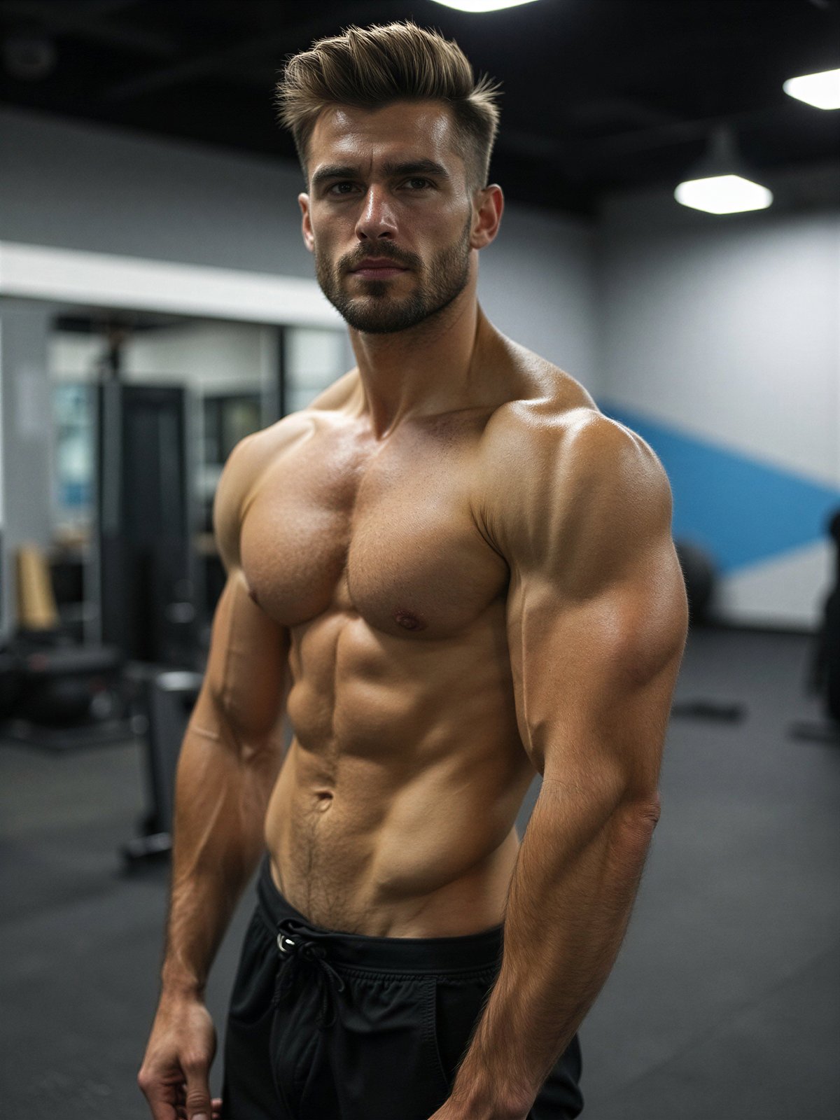 BMI Mężczyzna Wysportowany Szczupły Zdrowe Ciało Fitness