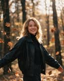 Feuilles d'automne femme