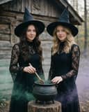 Przyjaciółki Wiedźmy Halloween