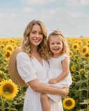 W Słonecznikach Mama i Córka Przedszkolak