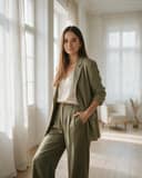 Élégance olive femme