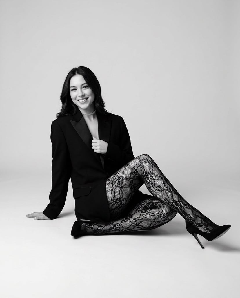 W Studio Czarno-Biała Kobieca 3