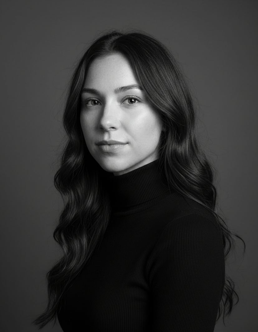 Portretowa Czarno-Biała Kobieca 3