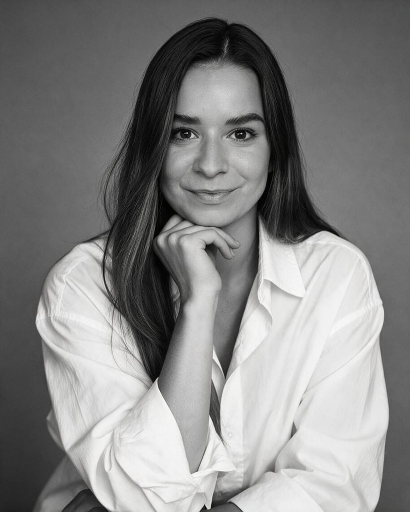 Portretowa Czarno-Biała Kobieca 2