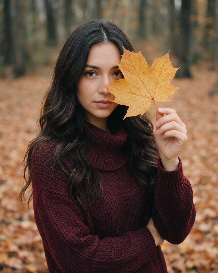 Portrait d'automne femme