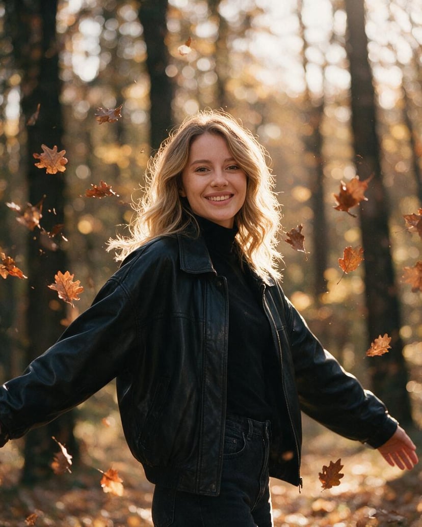 Feuilles d'automne femme