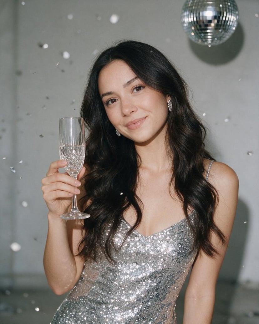 Célébration argentée femme